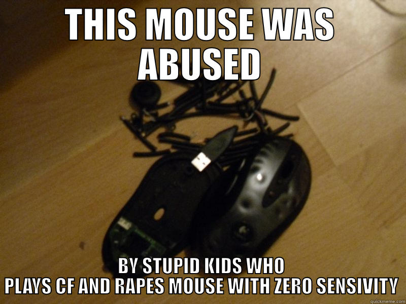 rip mouse abused - THIS MOUSE WAS ABUSED BY STUPID KIDS WHO PLAYS CF AND RAPES MOUSE WITH ZERO SENSIVITY Misc