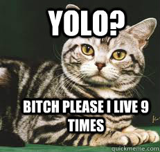 YOLO? BITCH PLEASE I LIVE 9 TIMES  