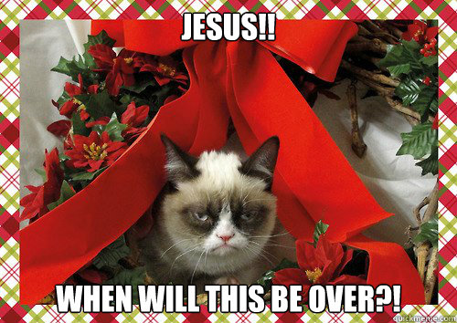 jesus!! when will this be over?!  A Grumpy Cat Christmas