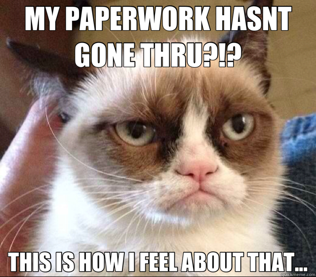 MY PAPERWORK HASNT GONE THRU?!? THIS IS HOW I FEEL ABOUT THAT... - MY PAPERWORK HASNT GONE THRU?!? THIS IS HOW I FEEL ABOUT THAT...  Misc