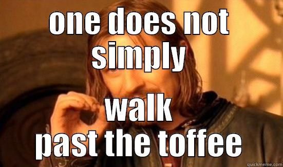 ONE DOES NOT SIMPLY WALK PAST THE TOFFEE Boromir