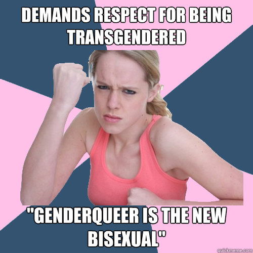 demands respect for being transgendered 