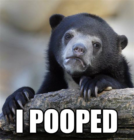  I pooped  Confession Bear