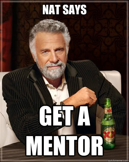 nat says get a mentor - nat says get a mentor  The Most Interesting Man In The World