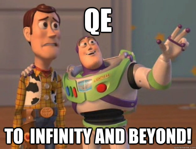 QE  TO  INFINITY AND BEYOND!  Buzz Lightyear