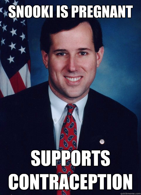 Snooki is pregnant supports contraception - Snooki is pregnant supports contraception  Scumbag Santorum