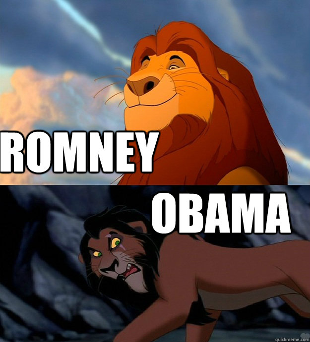 Romney Obama  Mufasa Scar