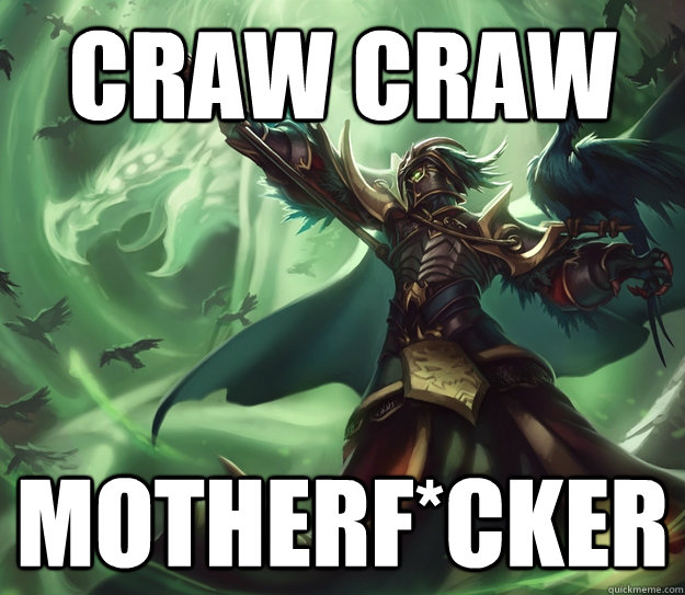 Craw craw Motherf*cker  Swain doing it right