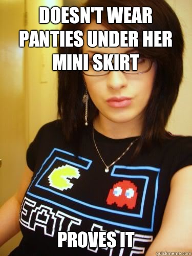 Doesn't wear panties under her mini skirt Proves it   Cool Chick Carol