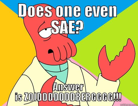 DOES ONE EVEN SAE? ANSWER IS ZOIDDDDDDDBERGGGG!!! Futurama Zoidberg 