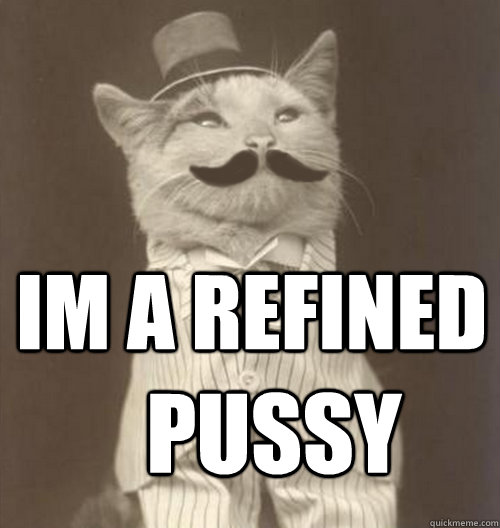 Im a refined Pussy  Original Business Cat