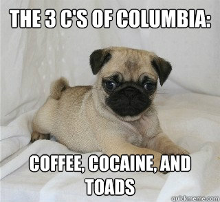 THE 3 C's of Columbia: Coffee, Cocaine, and Toads - THE 3 C's of Columbia: Coffee, Cocaine, and Toads  Mahgrit