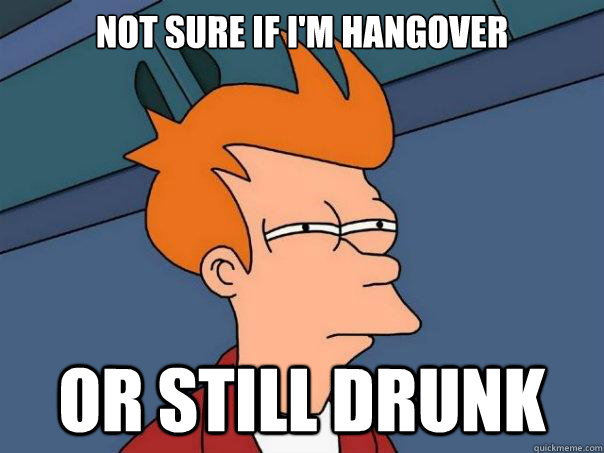 Not sure if i'm hangover or still drunk - Not sure if i'm hangover or still drunk  Futurama Fry