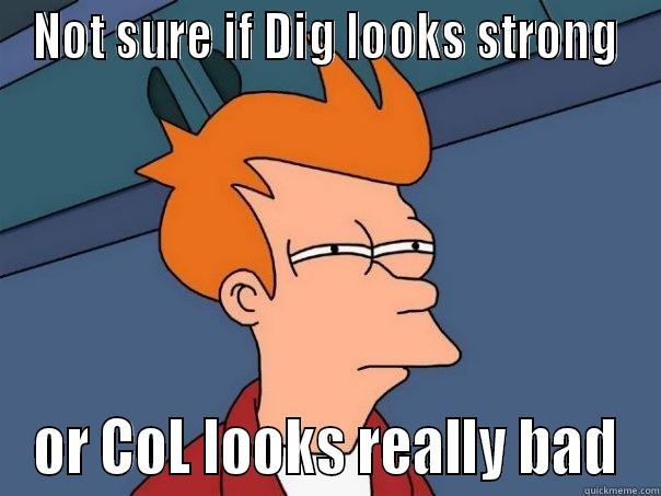 NOT SURE IF DIG LOOKS STRONG OR COL LOOKS REALLY BAD Futurama Fry