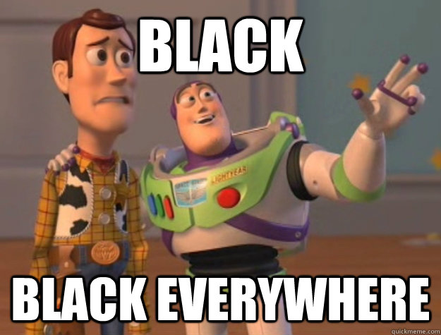 Black Black Everywhere  Buzz Lightyear