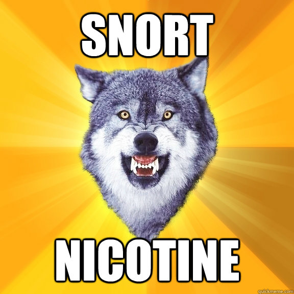 SNORT NICOTINE - SNORT NICOTINE  Courage Wolf