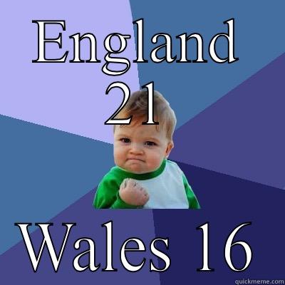 ENGLAND 21 WALES 16 Success Kid