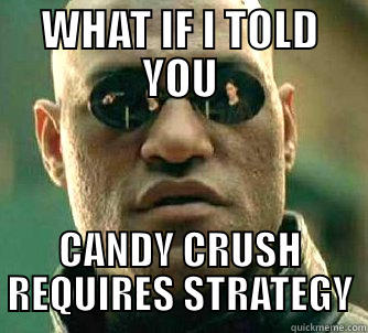 Candy Crush - WHAT IF I TOLD YOU CANDY CRUSH REQUIRES STRATEGY Matrix Morpheus