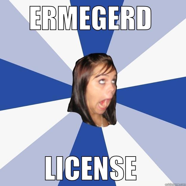 ERMEGERD LICENSE Annoying Facebook Girl