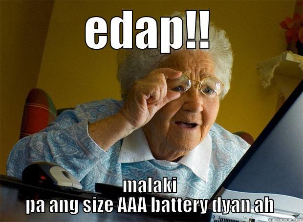 EDAP!! MALAKI PA ANG SIZE AAA BATTERY DYAN AH Grandma finds the Internet