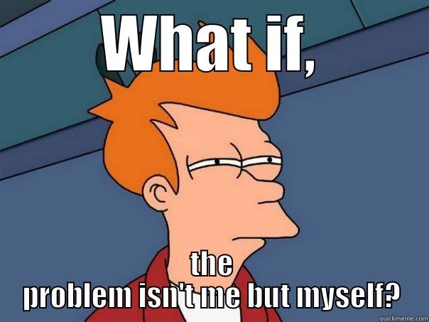 WHAT IF, THE PROBLEM ISN'T ME BUT MYSELF? Futurama Fry