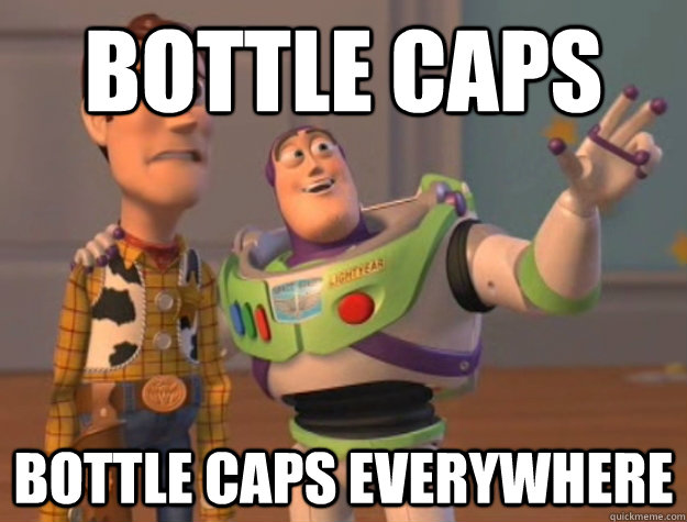 Bottle Caps Bottle caps everywhere   Buzz Lightyear