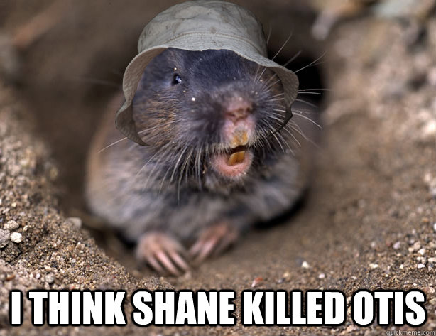  I think Shane killed Otis -  I think Shane killed Otis  Gopher Dale