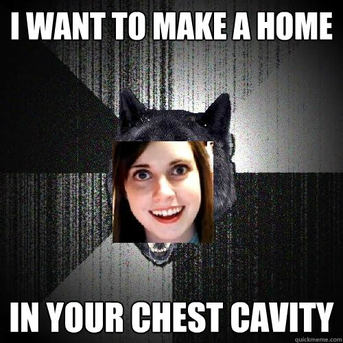 I want to make a home In your chest cavity - I want to make a home In your chest cavity  Insanity GF