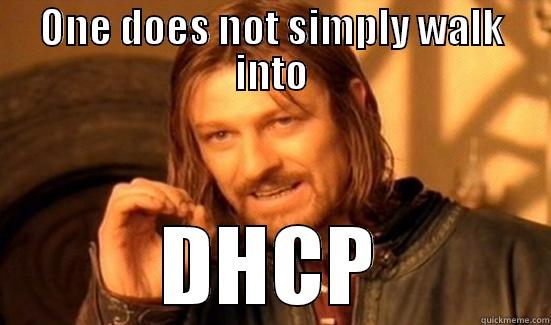 DHCP Walking - ONE DOES NOT SIMPLY WALK INTO DHCP Boromir