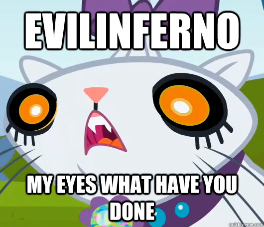 EVILINFERNO MY EYES WHAT HAVE YOU DONE - EVILINFERNO MY EYES WHAT HAVE YOU DONE  cat watching MLP