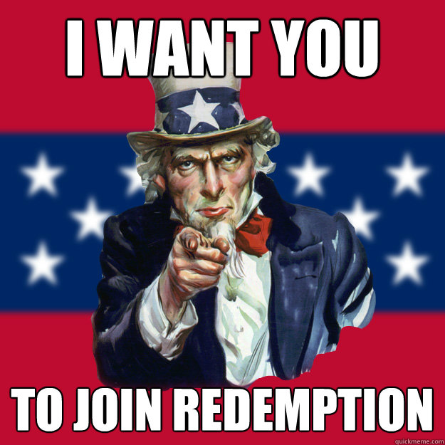 i want you to join redemption - i want you to join redemption  Uncle Sam