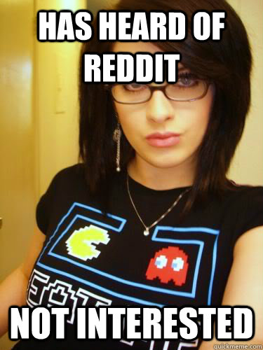 Has heard of Reddit Not interested  Cool Chick Carol