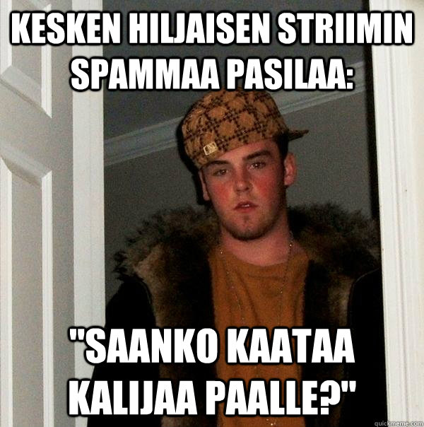 kesken hiljaisen striimin spammaa pasilaa: 