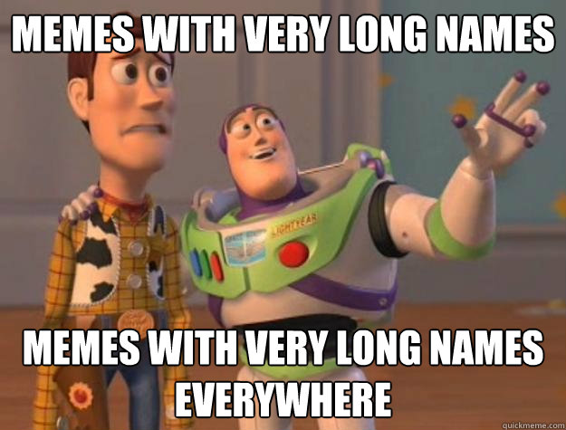 memes with very long names memes with very long names everywhere  Toy Story