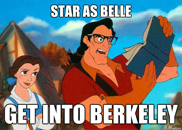 STAR AS BELLE GET INTO BERKELEY  Hipster Gaston