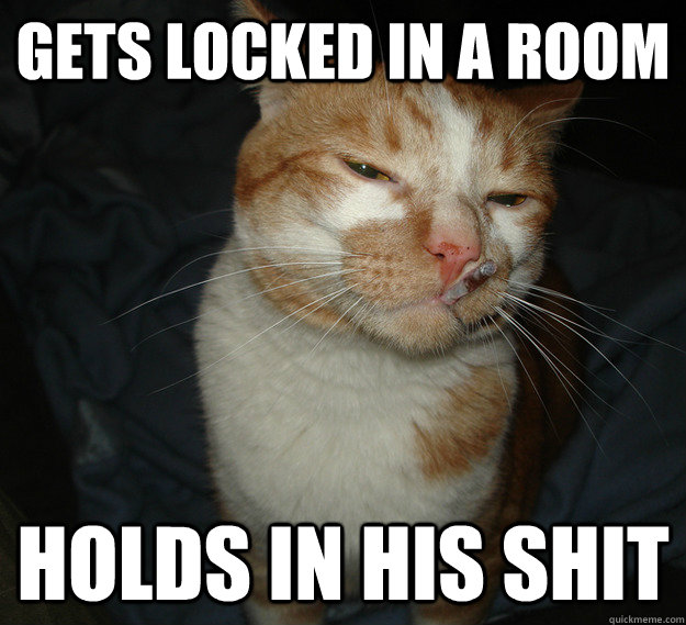 gets locked in a room holds in his shit - gets locked in a room holds in his shit  Cool Cat Craig