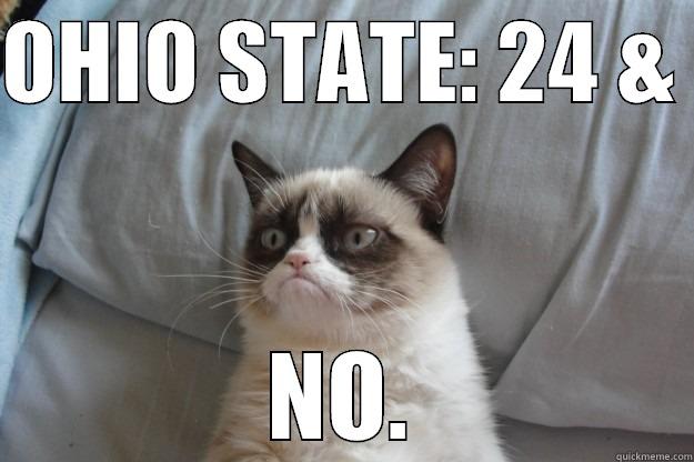 B1G Championship - OHIO STATE: 24 &  NO. Grumpy Cat