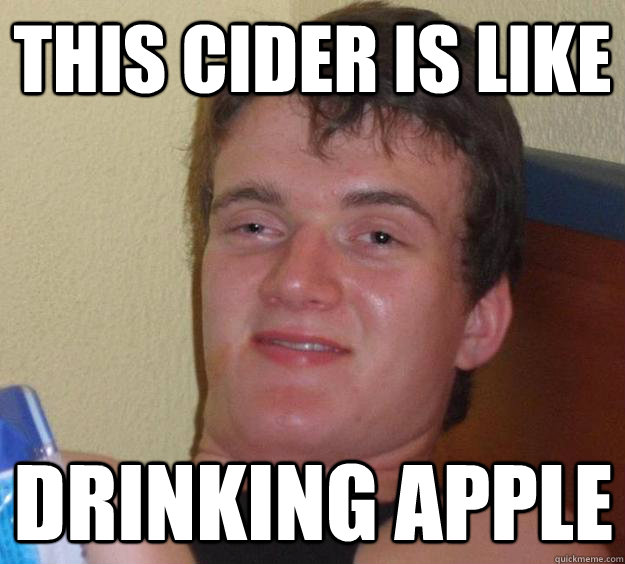 this cider is like drinking apple  10 Guy