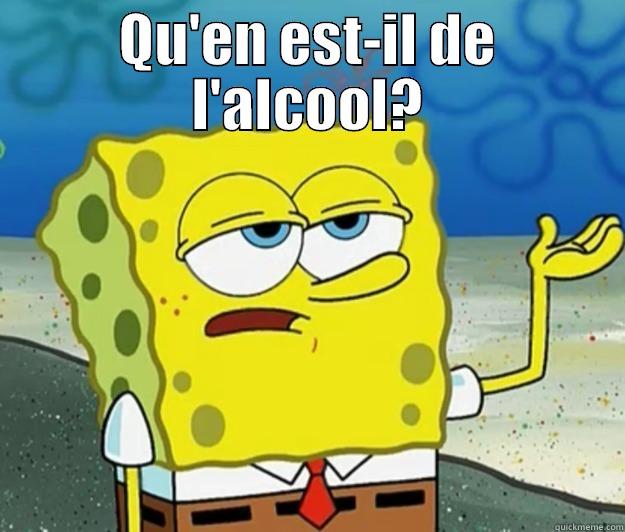 QU'EN EST-IL DE L'ALCOOL?  Tough Spongebob