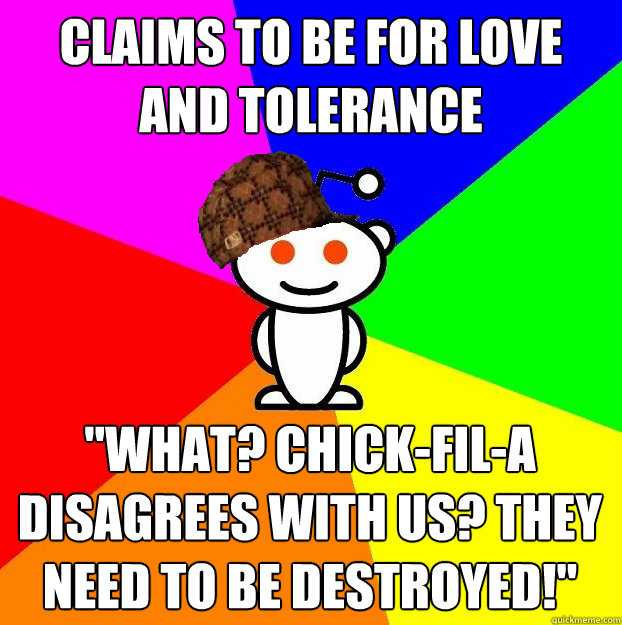 Claims to be for love and tolerance 