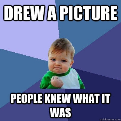 Drew a picture People knew what it was - Drew a picture People knew what it was  Success Kid