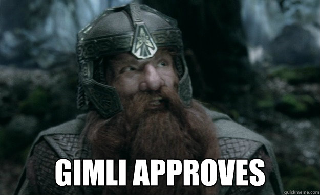  gimli approves -  gimli approves  Approval Gimli