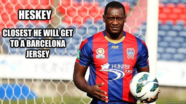 HESKEY Closest he will get to a Barcelona jersey - HESKEY Closest he will get to a Barcelona jersey  Emile Heskey Jersey