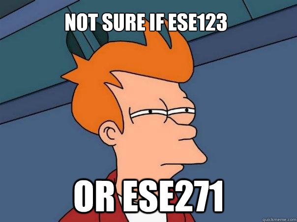 Not sure if ESE123 Or ESE271 - Not sure if ESE123 Or ESE271  Futurama Fry