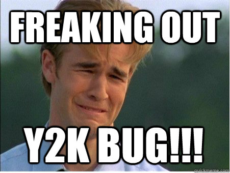 Freaking out Y2K BUG!!! - Freaking out Y2K BUG!!!  1990s Problems