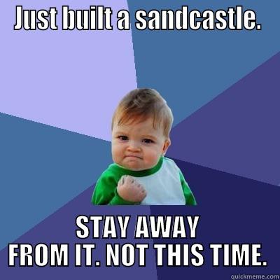 JUST BUILT A SANDCASTLE. STAY AWAY FROM IT. NOT THIS TIME. Success Kid