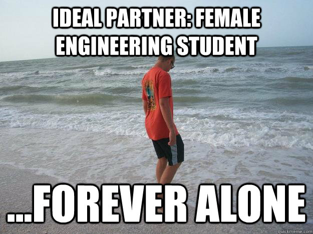 ideal partner: female engineering student ...forever alone - ideal partner: female engineering student ...forever alone  Forever Alone Neil