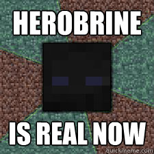 Herobrine Is real now  