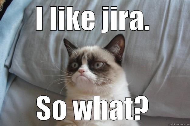 I LIKE JIRA. SO WHAT? Grumpy Cat