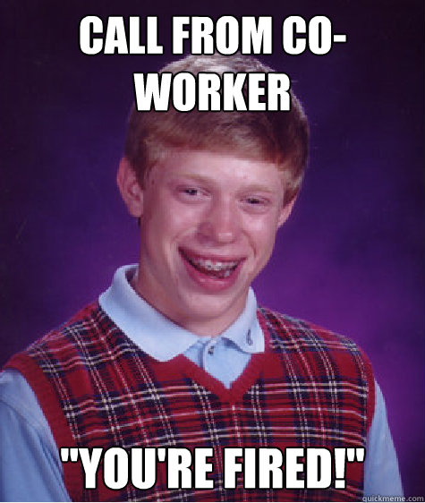 call from co-worker 